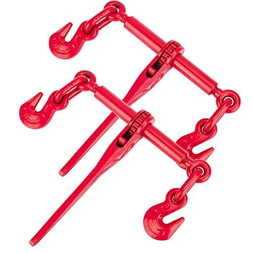 Towmavin Chain Binder 3/8"-1/2",Working Load Limit with 9200LBS,for Securing Loads in Chain Binding Applications on Flatbed-2Pack