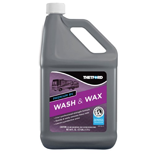 Premium RV Wash and Wax, Detergent and Wax for RVs / Boats / Trucks / Cars - 64 oz - Thetford 96014