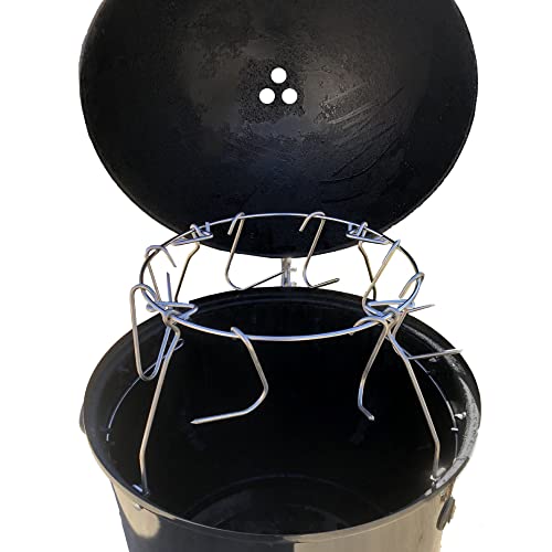 Pit Barrel Cooker Hanging System for 18 Inch Weber Smokey Mountain | Increased Cooking Capacity Hooks | Achieve Pit Barrel Style Results | Compatible Only with 18" Weber Smokey Mountain