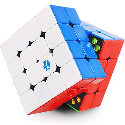 GAN 460 M, Gan 4x4 Magnetic Speed Cube, gan 460 m 4 by 4 Stickerless Puzzle Toy for Kids and Adults