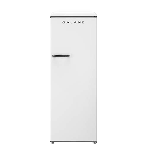 Galanz GLF11UWEG16 Convertible Freezer/Fridge, Electronic Temperature Control, 11 Cu.Ft, Retro White