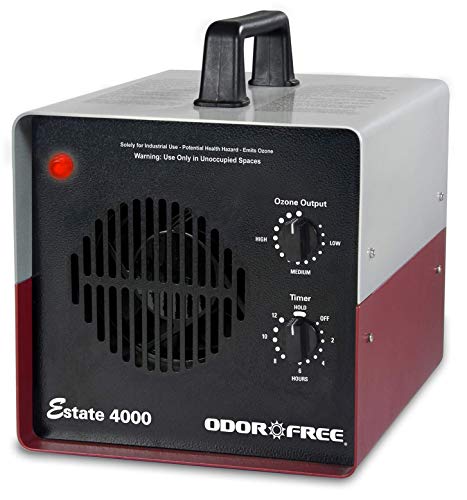 OdorFree Estate 4000 Ozone Generator for Eliminating Odors from Large Homes & Offices, Townhouses and Commercial Spaces at their Source - Easily Treats Up To 4000 Sq Ft