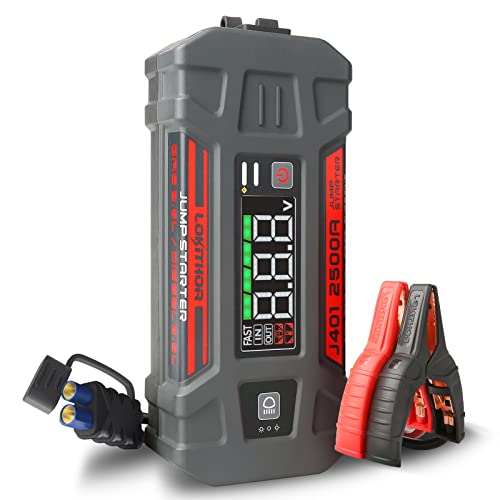 LOKITHOR J401 Jump Starter 2500A 20000mAh 12V Car Starter for Upto 8.5L Gas and 6.5L Diesel Engines with 100W Two-Way Fast Charging, Portable Lithium Battery Booster Pack with Smart Digital Screen