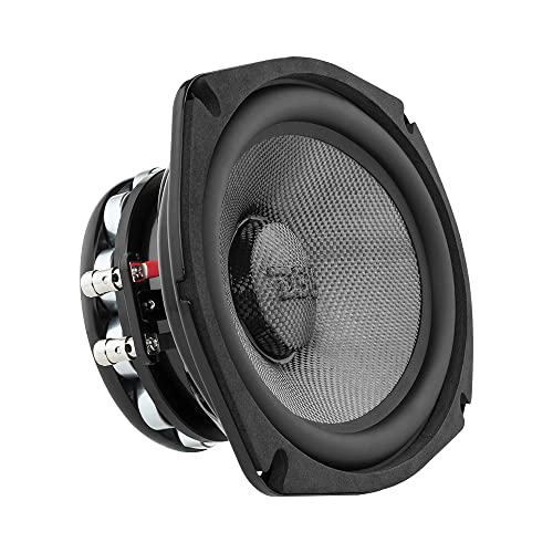 DS18 PRO-CF69.4NR 6 x 9 Inches Water Resistant Loudspeaker - Mid-Bass Carbon Fiber Cone and Neodymium Rings Magnet 600 Watts 4-Ohms - Ideal for Motorcycle & Motorsports (1 Speaker)
