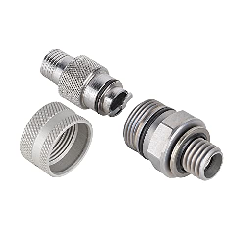Stahlbus Oil Drain Valve Plug M12x1.75x12mm - CLEAN, EASY, NO TOOL Oil Change - Includes Oil Drain Plug, Washer, Cap, Connector, Silicone Hose