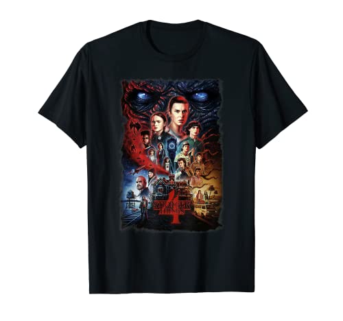 Stranger Things 4 Full Cast Poster T-Shirt