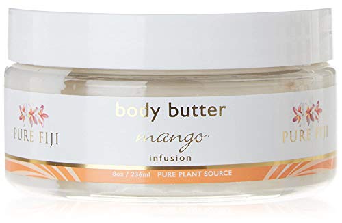 PURE FIJI Hydrating Body Butter - Natural Body Butter with Coconut, Dilo, Macadamia, Sikeci Oil, Mango, 8 oz