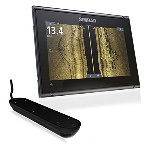 Simrad GO9 XSE Combo with Active Imaging 3-in-1 Transom Mount Transducer & C-MAP Discover Chart(000-14840-002)