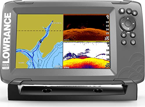 Lowrance HOOK2 7 - 7-inch Fish Finder with SplitShot Transducer and US Inland Lake Maps Installed 