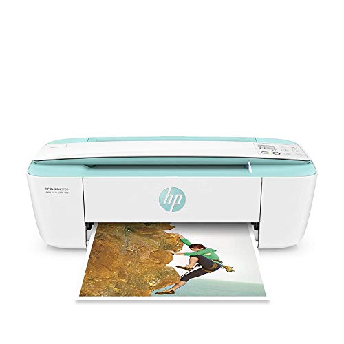 HP DeskJet 3755 Compact All-in-One Wireless Printer, HP Instant Ink, Works with Alexa - Seagrass Accent (J9V92A)