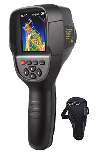 220 x 160 IR Resolution HTI Thermal Imager, Handheld 35200 Pixels Thermal Imaging Camera with 3.2" Color Display Screen(Battery Included)