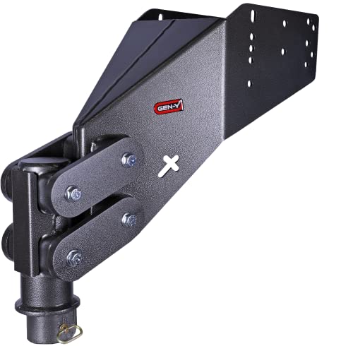 GEN-Y GH-8045 Executive Torsion-Flex Manual Latch Fifth Wheel to Gooseneck - 2 5/16" Coupler, 1.5K - 3.5K Pin Weight, 21K Towing Capacity - Check Fitment Chart
