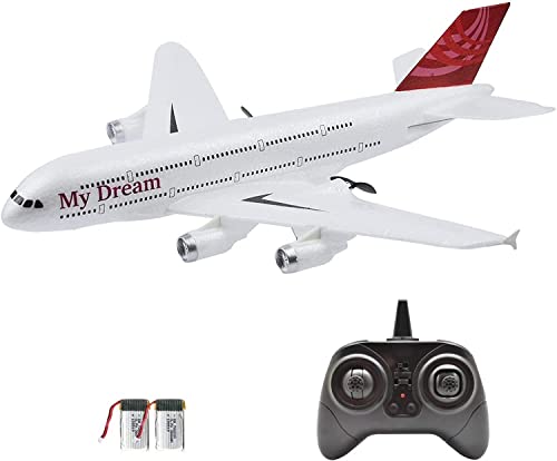 TECNOUSA Remote Control Airplane| RC Plane 3 Channel Battery Powered Ready to Fly Toy for Adults or Kids, Easy to Control| RC Planes Upgraded with Propeller and Undercarriage Saver, (NO.Z54)