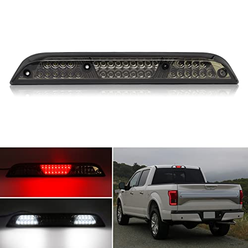 Mynoway Smoked Lens LED 3rd Third Brake Light Replacement for F150 2015-2020, F250/F350 2017-2022, F450 2017-2021, Ranger 2019-2021, Center High Mount Stop Lamp with Sealing Gasket, Ventilation Holes