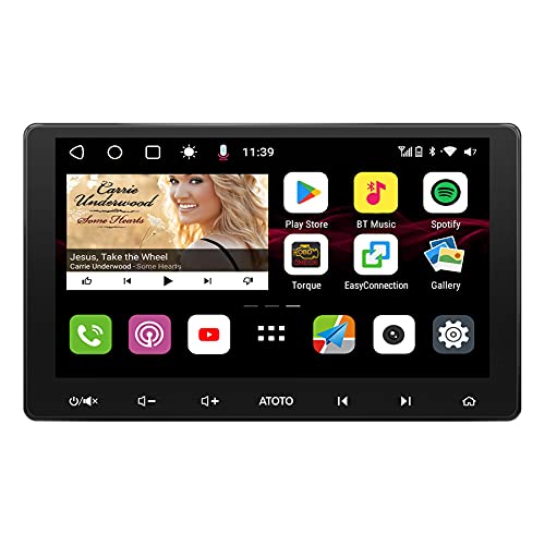 ATOTO S8 Premium 10 inch Double-DIN Car Stereo, Android Car in-Dash Navigation, Wireless CarPlay & Android Auto, 2BT w/aptX HD, QLED Display, USB Tethering, HD VSV Parking with LRV, 3G+32G, S8G2114PM