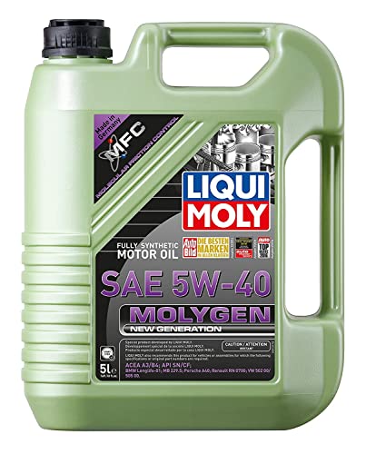 Liqui Moly 20232 Molygen New Generation 5W40 Motor Oil, 5 l, 1 Pack