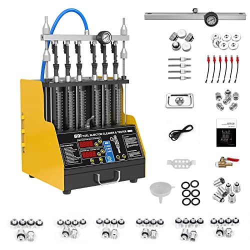 GDI Fuel Injector Cleaner & Tester Machine, 6-Cylinder Automotive Fuel System Cleaners Testers,Fuel Injection Systems Cleaners,GDI,EFI,FSI Fuel Injectors Cleaning Testers 110V/220V