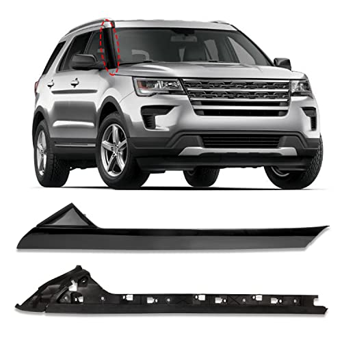 Right Molding Windshield A-Pillar Trim Panel Passenger Side Compatible With 2011-2019 Ford Explorer Replace 926-451 BB5Z7803136AA BB5Z-7803136-AB