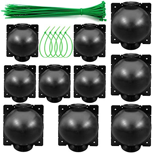 GXF Plant Root Propagation Growing Box, 10 PCS Reusable Plant Rooting Ball Box, Grafting Tool Kits with Zip Ties for Trees and Flowers, High Pressure Tree Rooter Air Layering Propagation Pod Kits