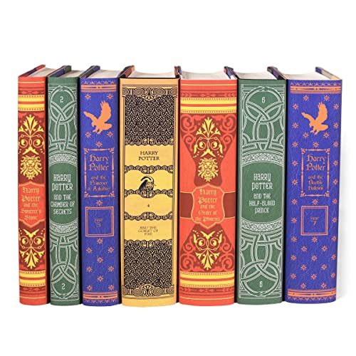 Juniper Books Harry Potter Boxed Set: House Mashup Edition | 7-Volume Hardcover Book Set with Custom Designed Dust Jackets published by Scholastic | J.K. Rowling | Includes All 7 Harry Potter Books