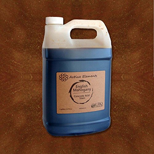 Stain for Concrete Acid Stain English Mahogany (Rich Brown) 1 Gallon