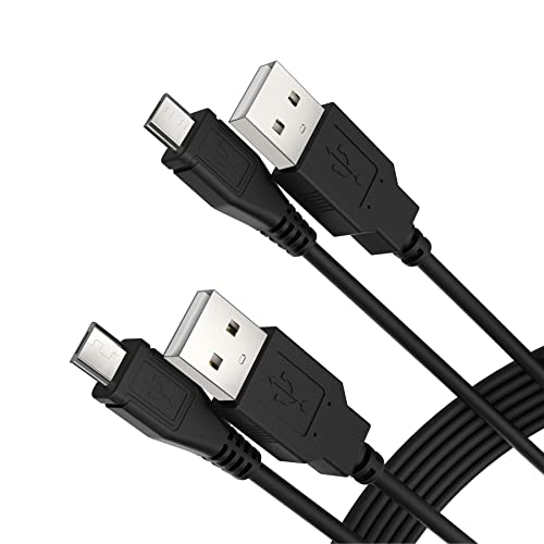 HAUZIK Charger Cable Micro USB Cord Compatible with PS4 Controller, Playstation 4, PS4 Pro, PS4 Slim, DUALSHOCK 4 Wireless Handle [6FT/1.8m, 2 Pcs]