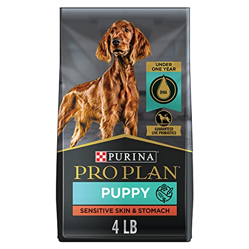 Purina Pro Plan Sensitive Skin and Stomach Puppy Food with Probiotics, Salmon & Rice Formula - 4 lb. Bag