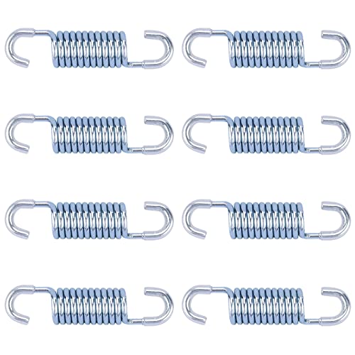 JIALIA GUPO 2-1/4inch(8Pcs) Protective Coated Replacement Furniture Tension Springs for Recliner Sofa Bed, Metallic (TH-2-1/4(2.3))