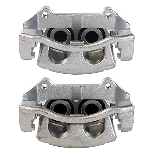 AutoShack BC2988PR Front Brake Calipers Assembly Pair Set of 2 Driver and Passenger Side Replacement for 2005-2009 2010 Jeep Grand Cherokee 2006-2010 Commander 3.0L 3.7L 4.7L 5.7L V6 V8 4WD AWD RWD