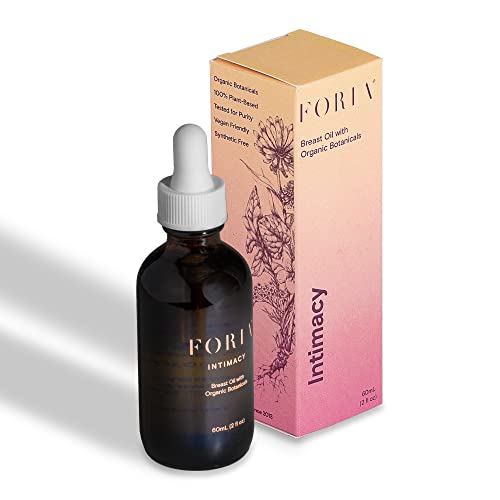 Foria Breast Oil, All-Natural Herbal Massage Oil to Support Breast Health, a Self-Care Oil Made with Organic Botanicals and Essential Oils (2 fl oz)