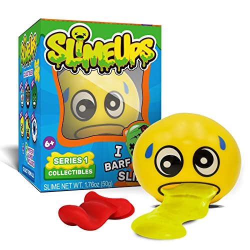Slime ups 3.2In Round Expression Stress Ball, Novelty Stress Relief Squeeze Toys, Tricky Play Fidget Toys, Vent Decompression Slime Ball Stress Relief Toys Tricky Game (Sweaty Steve)