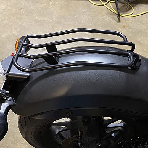 Lorababer Motorcycle Rear Solo Seat Luggage Support Shelf Rack Steel Standard Rear Fender Rack Bracket for Honda Rebel CMX 300 500 CMX500 2017 2018 2019 2020 2021 2022