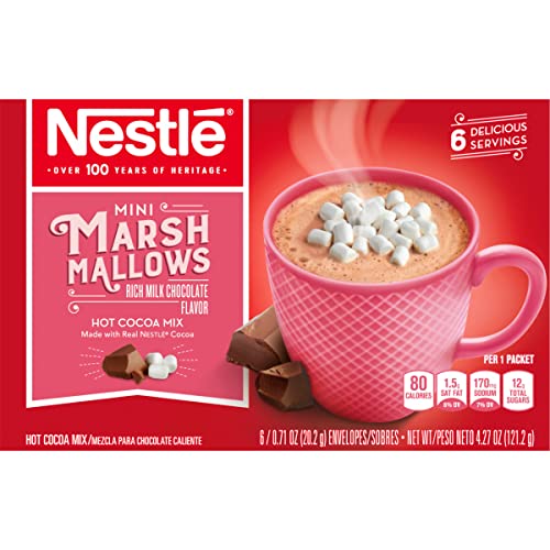 Nestle Hot Cocoa Mini Marshmallows Mix, 0.71 Ounce, 6 Count (Pack of 12)