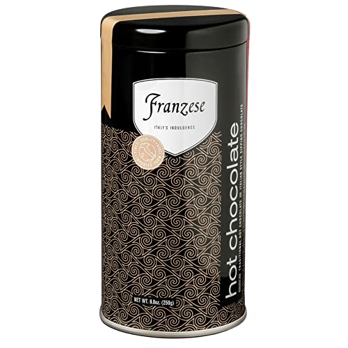 Franzese Italian Hot Chocolate Mix | Imported From Italy, Enjoy as a Gourmet Sipping Chocolate or Traditional Cocoa - Add Milk, Whisk, Simmer & Enjoy. (Perfect for Baking & More. Gluten Free, Non-GMO), 10 Servings