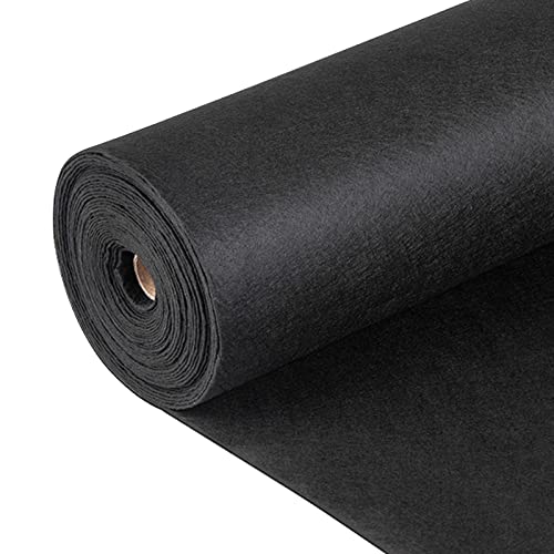 VEVOR Geotextile Landscape, 3ft x 100ft 8 oz, Non-Woven PP Drainage 350N Tensile Strength & 440 N Load Capacity, for Ground Cover, Garden Fabric, French Drains, Black