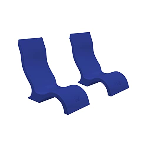 Ledge Lounger in-Pool Chair for 0-9 in. of Water (Set of 2) (Dark Blue)
