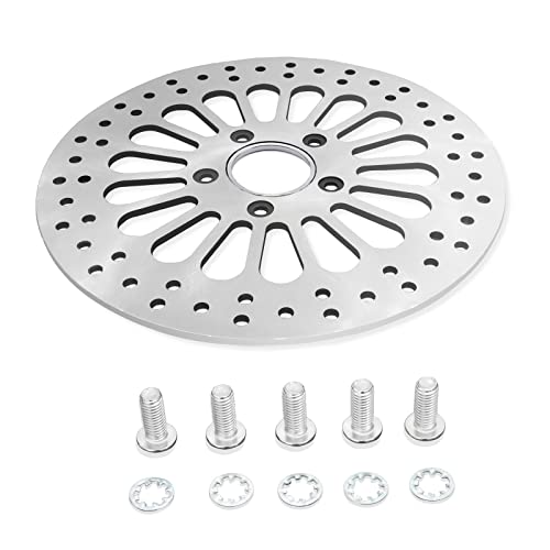 WENLICP Front 11.5inch Stainless Steel And 5MM Thickness Brake Rotor Great Performance Superior Heat Dissipation Brake part For Harley Davidson Touring Models fits 2008 Above (Rear)