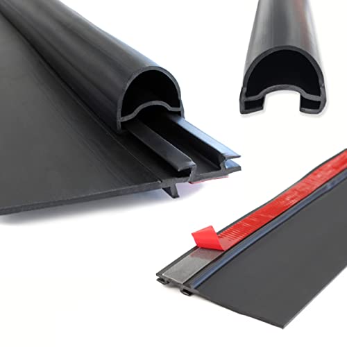 HCC Auto Combo RV Slide Out Black Rubbers | 018-312-EKD & 018-341 EK | 1' x 15/16' x 35' D-Seal Wiper & 1/2' x 2.75' x 35 Seal Base | Installation Manuals Included