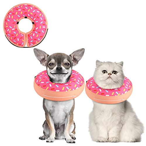 Supet Inflatable Dog Cone Collar for Large Medium Small Dogs, Soft Cone Collar for Dogs Cats, E Collar Dog Neck Donut Dog Cone Alternative After Surgery