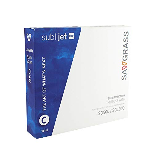 Sawgrass SubliJet UHD Sublimation Ink for Sawgrass SG500 & SG1000 - Cyan - Regular Capacity Cartridge (31ml)