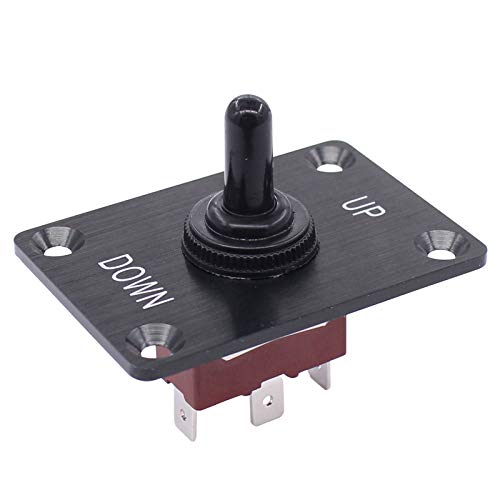 XtremeAmazing Marine Rocker Toggle Switches for Boat 12V 15A On Off On Up Down 3Pin Momentary Panel Control Trim Switch