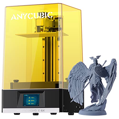 ANYCUBIC Photon Mono X 6K Resin 3D Printer, Large LCD Resin Printer with 9.25'' 6K HD Monochrome Screen, Dual Z-axis Linear Rail, Print Size, 7.8'' x 4.8'' x 9.6''