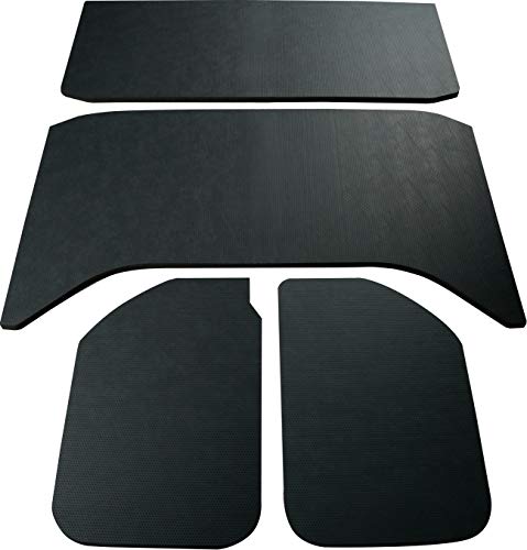 Design Engineering 050159 Boom Mat Leather Look Black Sound Deadening Headliner Compatible with 4-Door Jeep Wrangler (2011-2016)