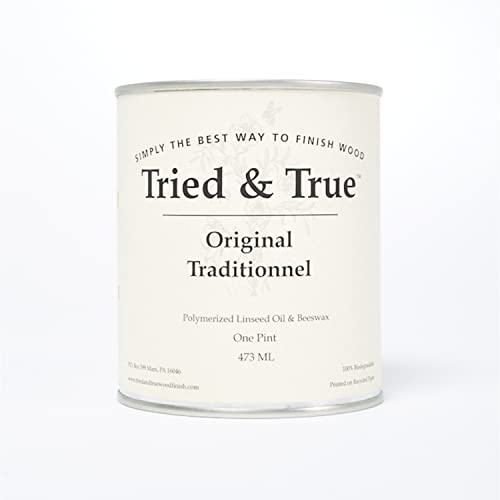 Tried & True Original Wood Finish  Pint  All-Purpose All-Natural Finish for Wood, Metal, Food Safe, Dye Free, Solvent Free, VOC Free, Non Toxic Wood Finish, Sealer