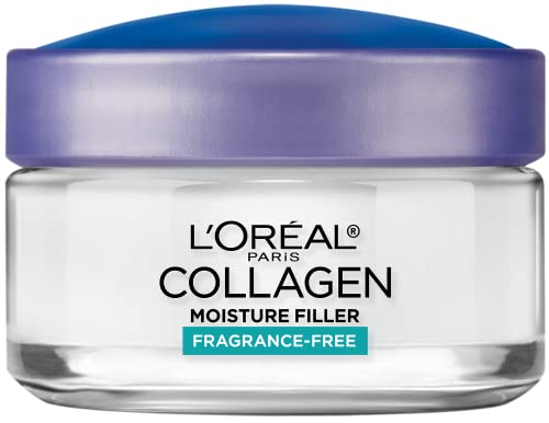L'Oreal Paris Collagen Face Moisturizer, Day and Night Cream, Neck and Chest Cream to smooth skin and reduce wrinkles, Fragrance Free 1.7 oz