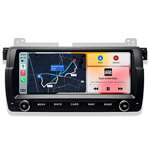 AASINUOZTEC Android 12 Car Stereo Radio for BMW E46 3 Series Rover 75 MG ZT,Otca Core 4G+128G 8.8 IPS Touchscreen GPS Navigation Head Unit,Bluetooth 5.0 Wireless CarPlay&Android Auto/DSP/4G-LTE