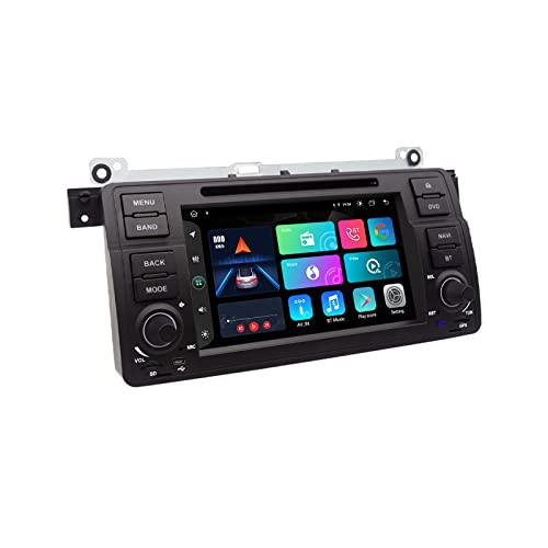 SWTNVIN Android 10 Car Stereo Radio Fit for BMW E46 Rover MG ZT 1999 2000 2001 2002 2003 2004 Built-in Auto Carpaly 7 inch Octa-Core Touch Screen GPS Navigation Head Unit Multimedia Receiver4+64G