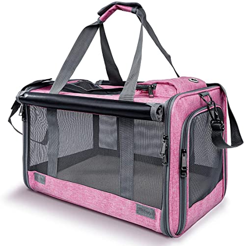 GAPZER Pet Carrier for Large and Medium Cats, Soft-Sided Pet Carrier for Big Medium Cats and Puppy, Dog Carriers Cat Carriers,Pet Privacy Protection Travel Carrier