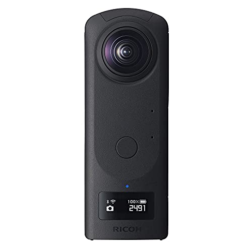 RICOH THETA Z1 51GB Black 360 camera, two 1.0-inch back-illuminated CMOS sensors, increased 51GB internal memory, 23MP images, 4K video with image stabilization, HDR, High-speed wireless transfer
