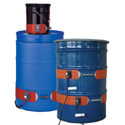 BriskHeat AO-03106-65 Brisk Heat Flexible 5-gal Metal Drum Heater w/Thermostat; 50-425F, 120V